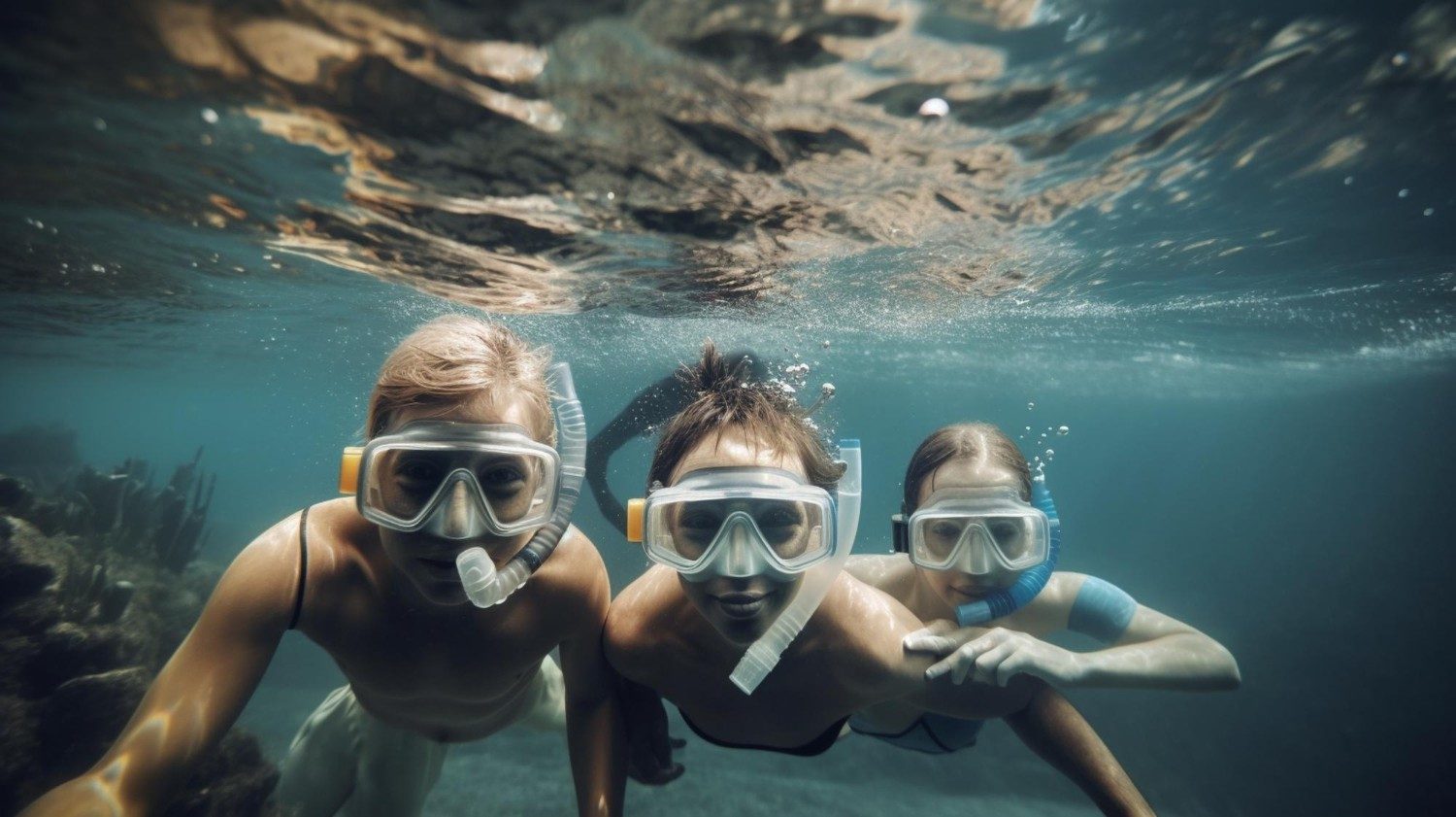 Children on board a luxury yacht