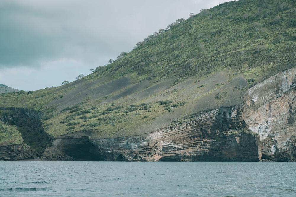 Rocky coastline of the Galápagos Islands